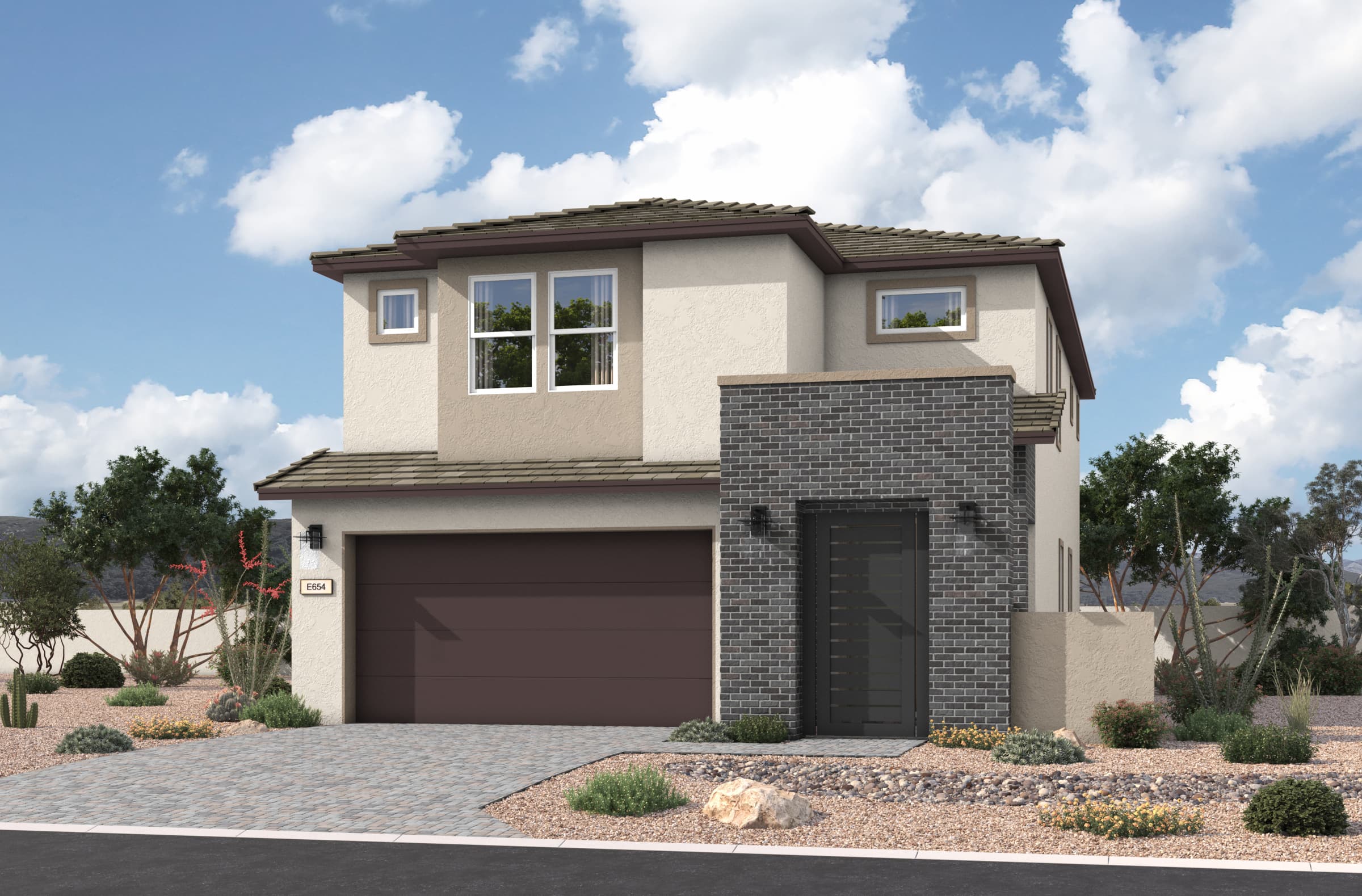 Valencia Desert Contemporary Elevation